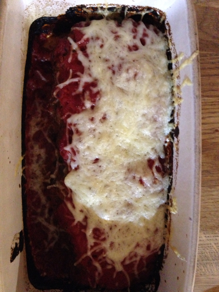 Italian meatloaf with parmesan