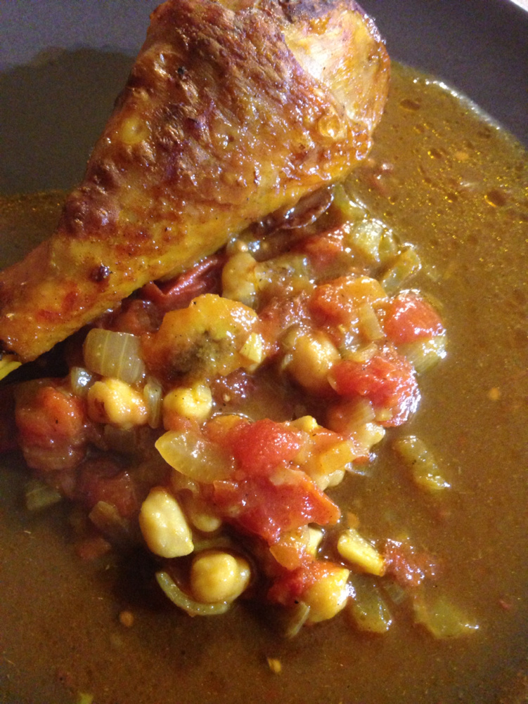 Chicken tomatoes spicy sauce
