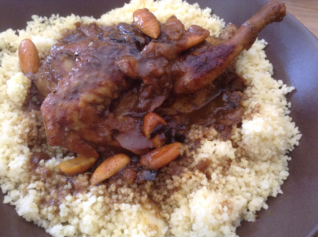 Pigeon tajine with honey and spices