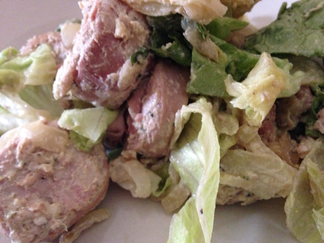  Andouille salad 