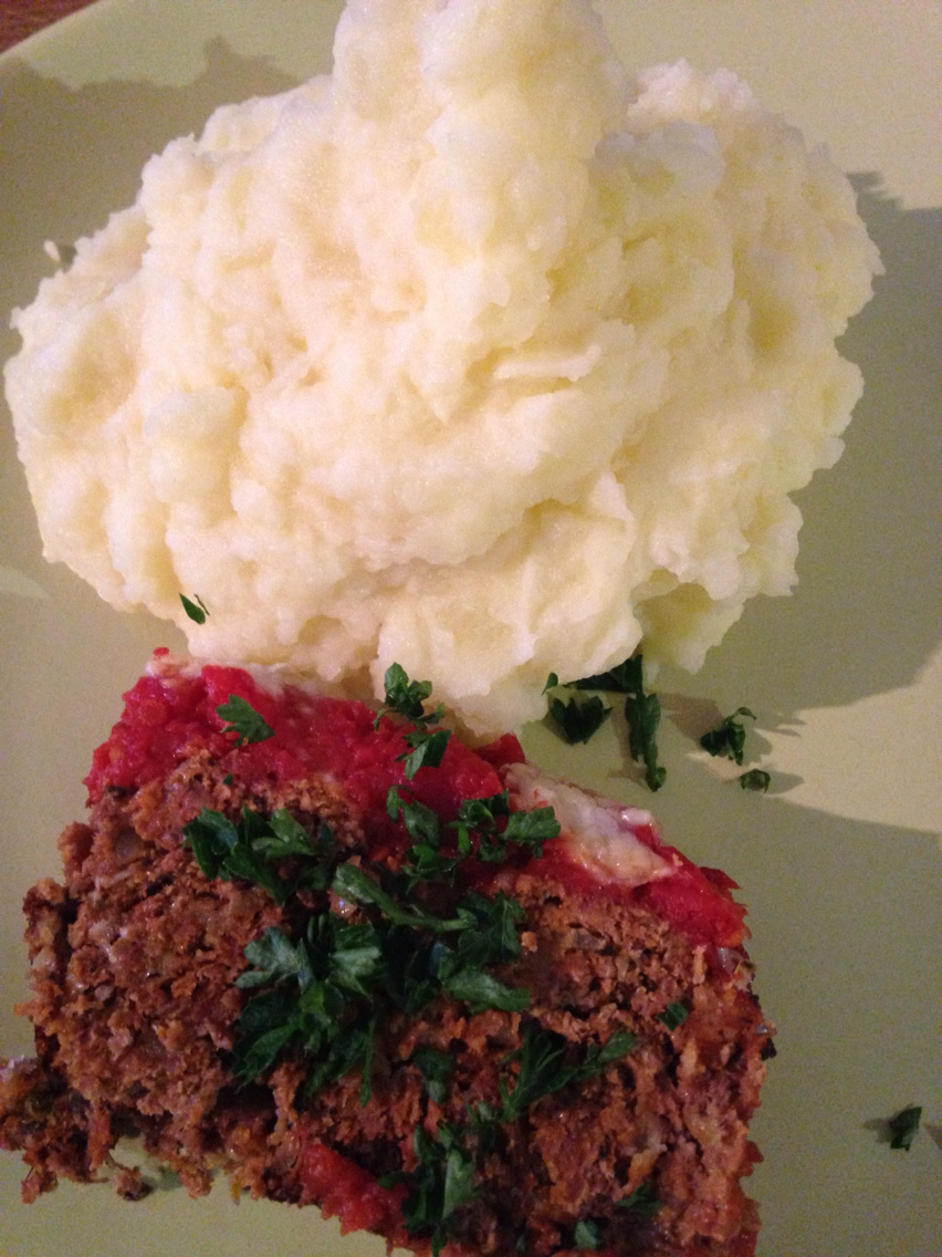 Italian meatloaf with parmesan