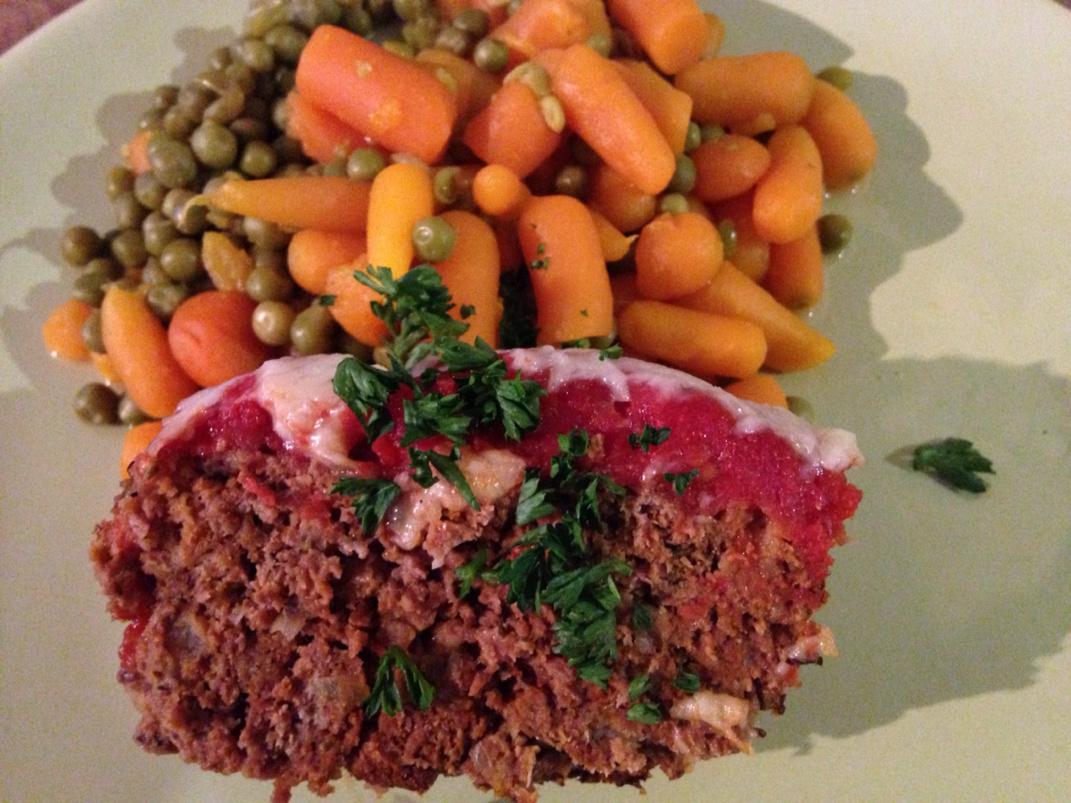Italian meatloaf with parmesan